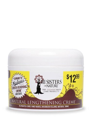 III Sisters of Nature Natural Lengthening Creme, 8 Ounce