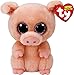 Ty Beanie Boos Butter (Cow), Piggley (Pig) & Gabby (Goat) Gift Set Bundle with Bonus Matty's Toy Stop Storage Bag - 3 Pack
