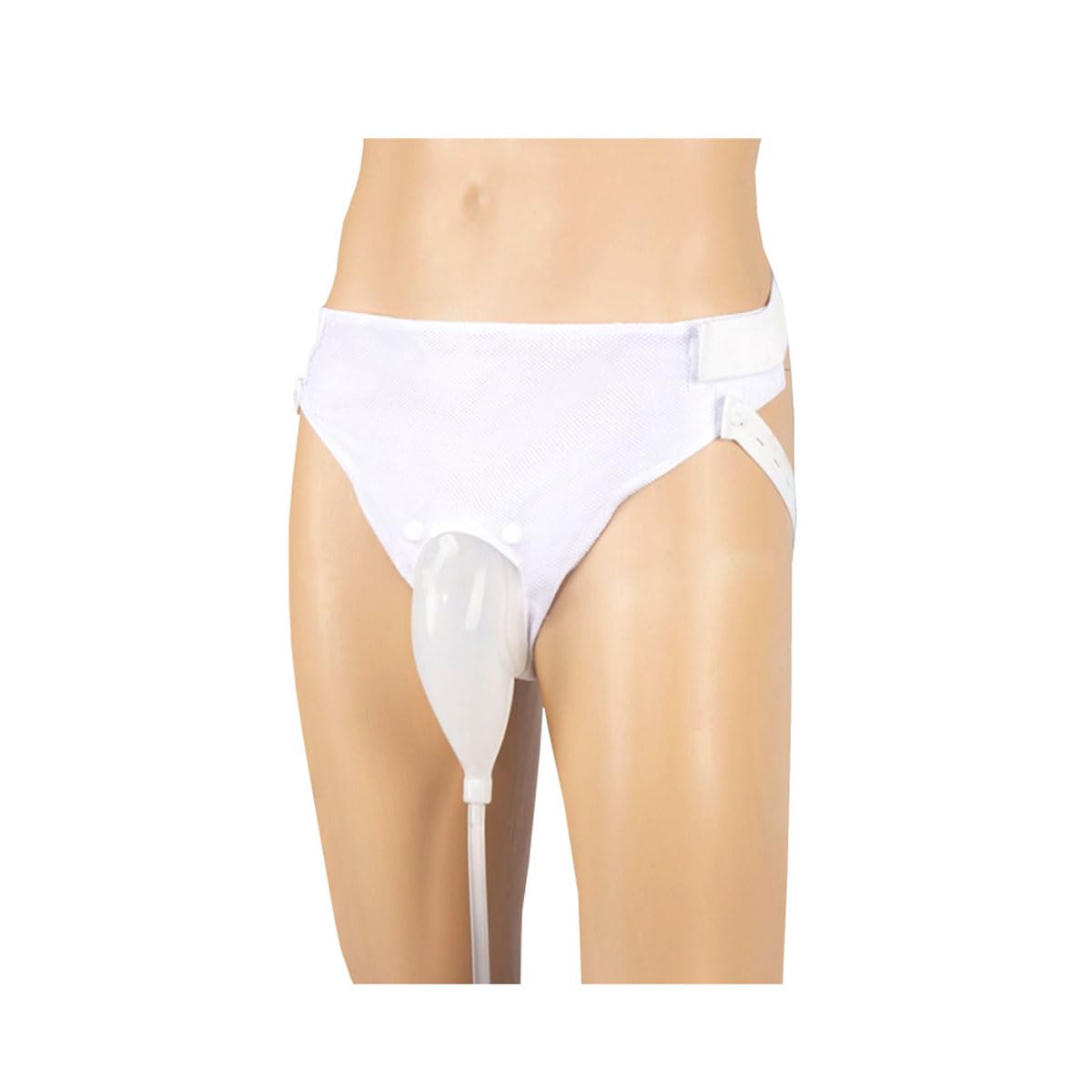 Photo 1 of Female External Catheter Condom Catheters A Reusable Portable Women's Comfortable Urine System Equipped with a Silicone Urine Collector with 2 Catheterization Bags (Women Type White)