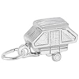 Tent Trailer Charm In Sterling Silver, Charms for