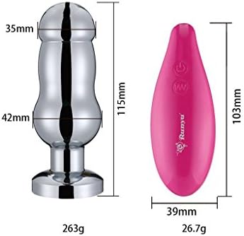 U74UR 7 Various VibratING Modes Metal VibratING An-al Butt-Plug - D