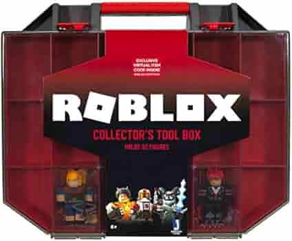 Roblox Action Collection Collector S Tool Box And Carry Case That Holds 32 Figures Includes Exclusive Virtual Item Amazon Exclusive Amazon Sg Diy Tools - roblox buildintogames twitter codes