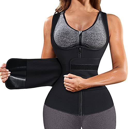 GAODI Women Waist Trainer Vest Slim Corset Neoprene Sauna Tank… at Amazon