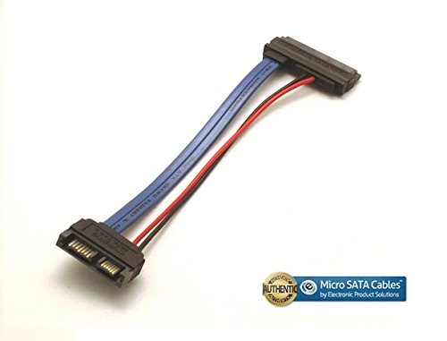 Slimline 13 Pin SATA Male to 22 Pin SATA Female Cable Adapter