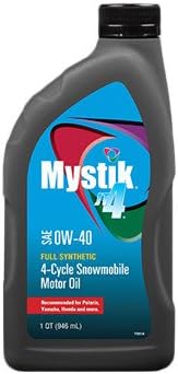 CitgoPetroleum Mystik 0W40 Snowmobile Oil, 1 Quart