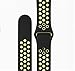 Vitech Soft Silicone Nike+ Sport Style Replacement Strap band for Apple Wrist Watch Series 1 Series 2 (42mm M/L Black/Volt)