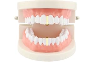 Psivika Gold Plated Single Tooth Top or Bottom Teeth Single Hip Hop Grills