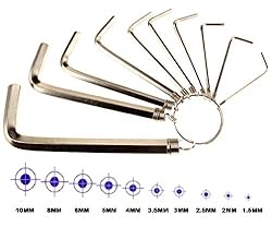 B-FUL Allen Wrench Hex Key Set -Set Sizes 1.5-10mm