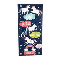 MainstayKids Youth Beach or Bath Towels, 60 Inches Long by 28 Inches Wide (Unicorn Dreams)