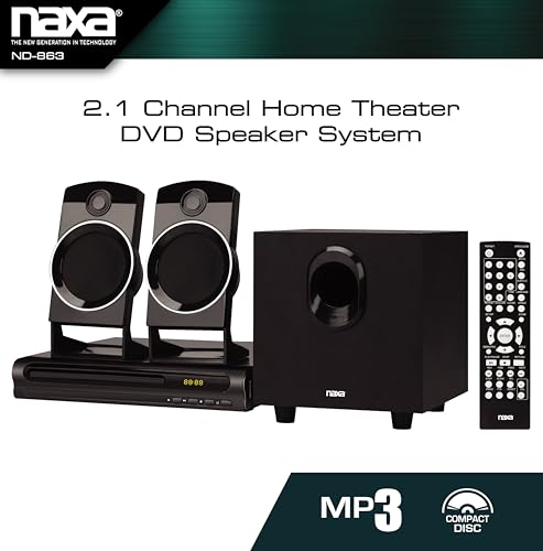 Naxa Electronics ND-863 2.1 Channel Home Theater DVD Speaker System