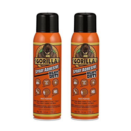 Gorilla Heavy Duty Spray Adhesive, Multipurpose and Repositionable, 14