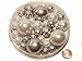 160 Floating Metallic Silver Pearls- Jumbo Sizes- With Must-Have Tranparent Water Gels KIT for the Best Floating Effect- Fills 4 GL of Gels for Vase Decorations- 12 Warm White Submersible Fairy Lights