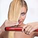 VAV Professional Hair Straightener 1 Inch Flat Iron Ceramic Tourmaline Plate Instant Heat Up Temp Adjustable 285°F-450°Fthumb 3