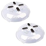 Microwave Plate Cover with Magnetic Microwave Cover for Food,Dishwasher Safe,BPA-FREE,2 Pack