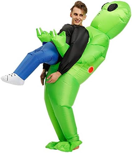 FENWOOH Alien Inflatable Costumes Fancy Costume Halloween Cosplay Fantasy Costume Adult/Kids