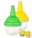 TadaChef Lemon Manual Squeezer Sprayer - Citrus Lime Fruit Juice Mister Spritzer Spray Gadget with Container for Healthy Salad, Grill and Drinks / Pack of 2