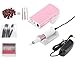 Miss Sweet Portable Nail Drill Machine Rechargeable Electric Nail File for Acrylic (Pure Pink)