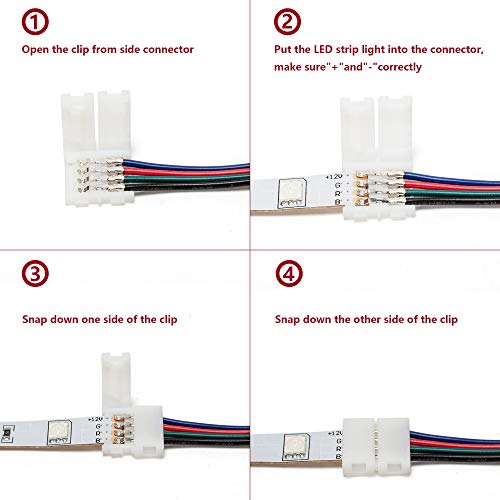 4 Strip+Connector+Solderless+Accessories+Provides