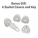 Cazul Goods 6-Piece Door Pinch Guard Kit - with Bonus Socket Covers and Storage Pouch