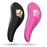 Beautify Beauties Detangling Hair Brush Set (Black & Pink)