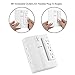 [2 Pack] BESTTEN Wall Mount Surge Protector with LED Night Light, 6 AC Outlets, 15A/125V/1875W, 900 Joule Surge Rating, Not for Split Receptacle Outlet
