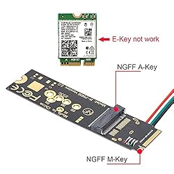 NFHK NGFF A/E-Key Card to M.2 NGFF Key-M NVME SSD