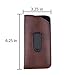 OptiPlix Slip In Glasses Case Sleeve with Pocket Clip – Compact, Lightweight Holder Protects Eyeglasses and Eyewear from Scratches and Damage (1 Pack, Brown)