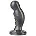 Doc Johnson Platinum Premium Silicone - The P-Plug - Prostate Massaging Butt Plug - Charcoal