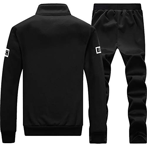 image for GOVOW Tracksuit Men Winter Autumn Winter Thicken Sweatshirt Top Pants 