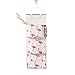 Over the Door Closet Organizer, Hanging Wall Storage Bags with 3 Pockets for Bedroom & Bathroom (Pink)