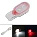 FANMURAN Clip-on Magnetic Flashlight Clothing Hands Free Portable 3 modes for Hiking Boating Running - Red
