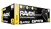 10 Pack SAS Safety 66517 Raven 6 mil Black Nitrile Disposable Gloves - Medium (100 Gloves per Box)