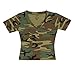 Rothco Womens V-Neck T-Shirt - Woodland Camo