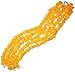 5 Pack Artificial Orange Marigold Flower Garlands 5 ft Long- for use in Parties, Celebrations, Indian Weddings, Indian Themed Event, Decorations, House Warming, Photo Prop, Diwali, Ganesh Fest