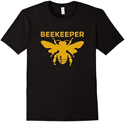 Men's Beekeeper Honey Bee T-Shirt Large Black