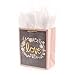 Hallmark Gift Bag, Medium Gray, Pink, Gold Love
