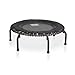 JumpSport PRO Professional Fitness Trampoline with Safe 39 Inch Bounce Surface, Stable Arched Legs, and Adjustable Tension Bungees, Black