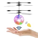 JAMSWALL RC Flying Ball Crystal Flashing LED Light Flying Ball RC Toy RC Infrared Induction Helicopter for Kids, Teenagers Colorful Flyings for Kid's Toy