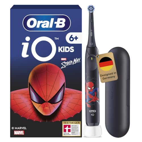 Oral-B iO Kids 6+ Marvel Spiderman Elektrische Zahnbürste Kinder, Schwarz