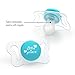 Chicco PhysioForma mi-cro Newborn Pacifier for Babies 0-2m, Teal, Orthodontic Nipple, BPA-Free, 2-Count in Sterilizing Case