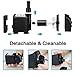 Winkeyes 160GPH Fountain Pump with 48” Lift, 8W Small Submersible Fountain Water Pump for Outdoor Indoor Tabletop Water Fountain, Aquarium, Fish Tank, Hydroponic, Pond, 6ft Power Cord, 2 Nozzles 