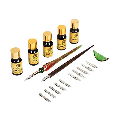 DAVELIOU 20Piece Complete Calligraphy Set for Beginners and