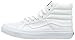 Vans Unisex Sk8-Hi Slim (Canvas) True White VN000XH7L5R Mens 6.5, Womens 8