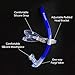 Kraken Aquatics Swim Snorkel for Lap Swimming, Swimmers Training and Pool Therapy Equipment | Quality Adult Center Mount Snorkel with Comfortable Silicone Mouthpiece and One-Way Purge Valve | Blue