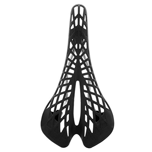 Tinksky Cycling Road Bike MTB Comfortable Light Weight Hollow Out Spider Saddle Seat Cushion Fixed Gear Bicycle Accessories (Black)