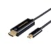USB-C to HDMI 4K, CableCreation Type C to HDMI 3 Feet Cable, Thunderbolt 3 Compatible, Compatible with MacBook Pro/iMac 2017/Surface Book 2/Chromebook Pixel/Yoga 920/Samsung S8/S8+, Black/1M