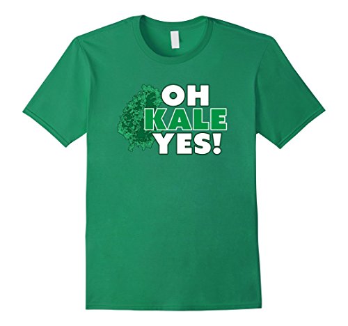 Men s Oh Kale Yes!- Kale T Shirt-For Vegans-Men Women Kids Medium Kelly Green