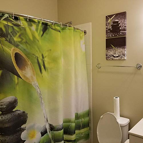 SUMGAR Framed Wall Art Bathroom Black and White Canvas Paintings Green