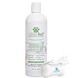 Oatmeal Dog Shampoo by Lillian Ruff - Lavender Coconut Scent with Aloe - Deodorize and Soothe Dry Itchy Skin - Gentle Cleanser for Normal to Sensitive Skin (16 oz.)