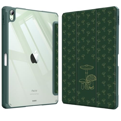 FINTIE Hybride hoes voor iPad Air 11 inch (2024) M2, iPad Air 6e/5e/4e generatie (2024/2022/2020), schokbestendige slanke transparante achterkant met potloodhouder, automatisch waken/slapen,